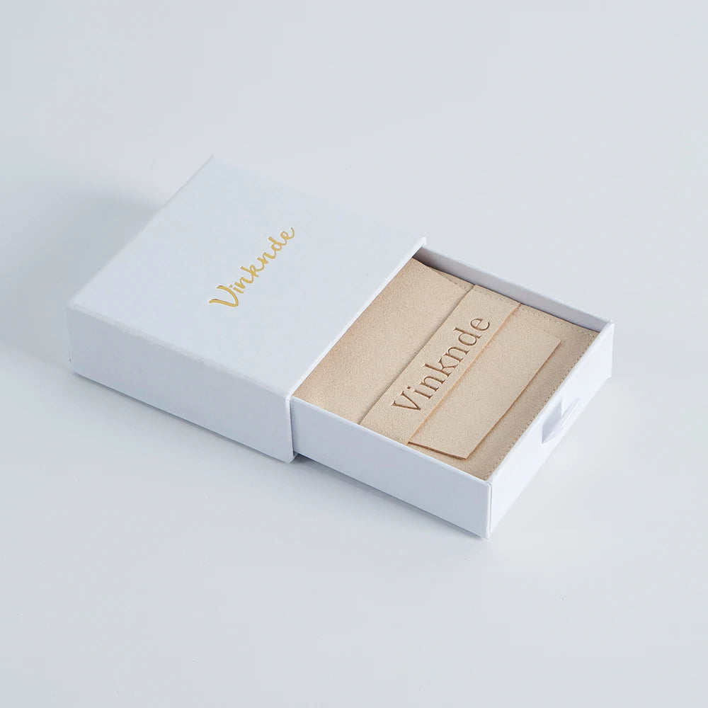 24Sets Personalized Custom Logo Jewelry Gift Box with High Quailty Microfiber Velvet Envelope Bag Rings Earrings Organizer Pouch